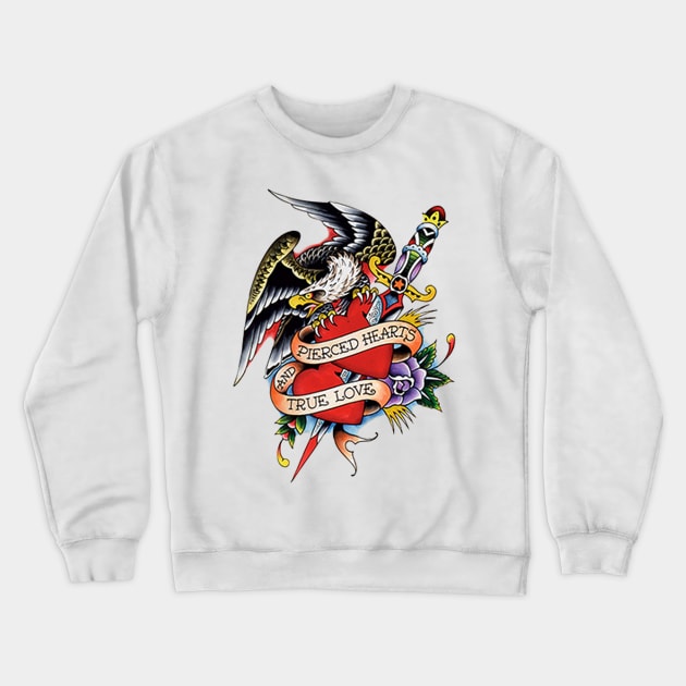 Traditional tattoo Crewneck Sweatshirt by MarameoTattoo Store